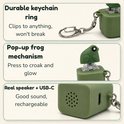 Fidglee The Croaking Frog Keychain